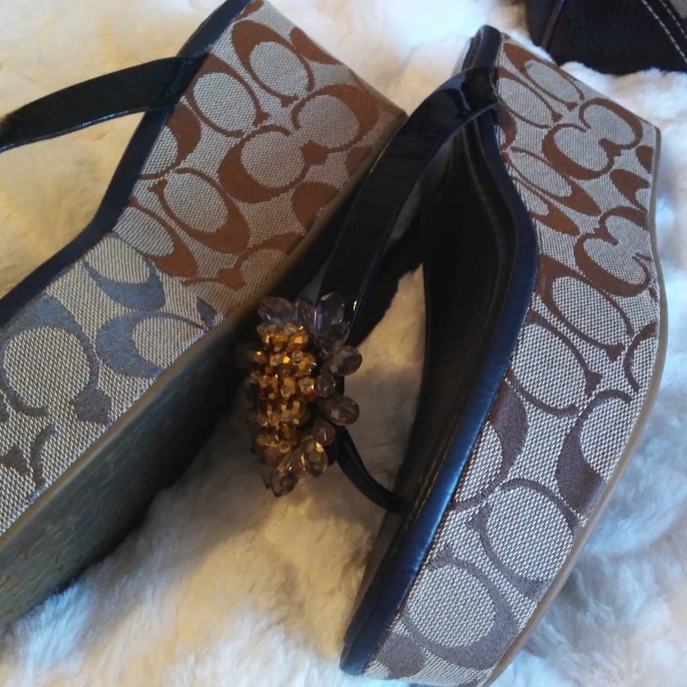 Coach Wedge Sandals